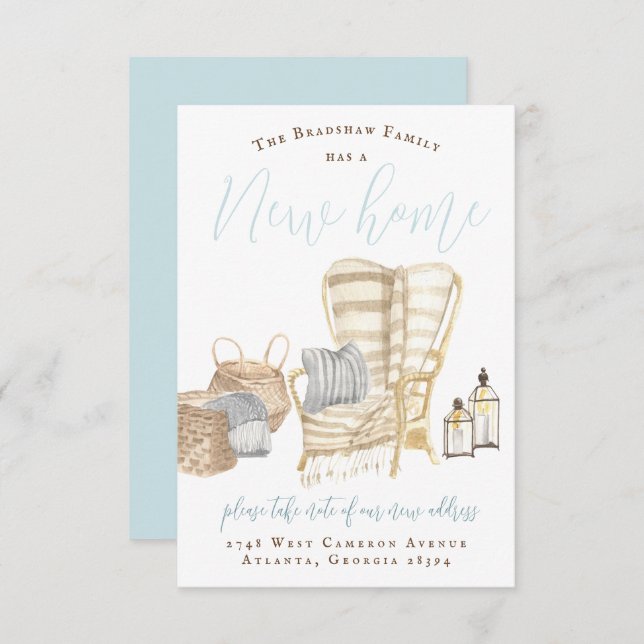 Cozy House Moving Announcement (Front/Back)