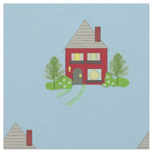 Cozy Houses Fabric