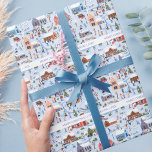 Cozy Hygge Christmas Winter Village Family Name Wrapping Paper<br><div class="desc">Introducing our Scandinavian Hygge-inspired Christmas Wrapping Paper – a warm embrace of coziness and charm for your holiday gifts. Immerse yourself in the enchanting allure of a Winter Wonderland Christmas Village, adorned with soft pastel hues that evoke the serene beauty of Scandinavian aesthetics. This wrapping paper isn't just a festive...</div>