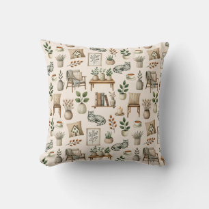 Cozy- Hygge- Design Throw Pillow