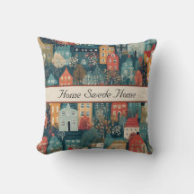 Cozy Hygge Village Nordic Folk Art, custom
