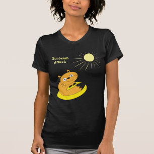 Cozy Introvert Cat Sunbeam Humour Illustration T-Shirt