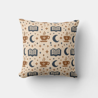 Cozy Jacquard Knit Pattern Personalized Throw Pillow