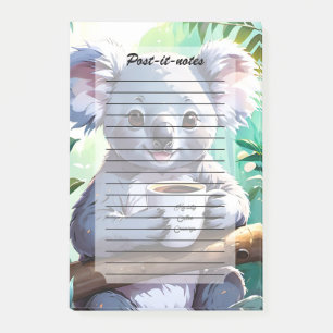 Cozy Jungle Koala Coffee Post-it Notes