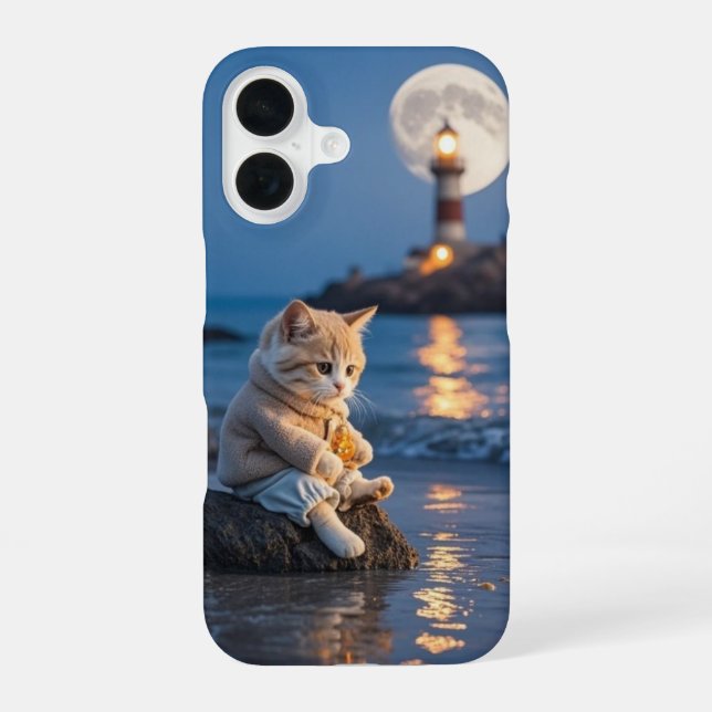 Cozy Kawaii Cat Phone Case (Back)