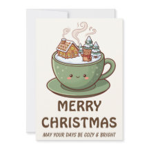 Cozy Kawaii Gingerbread Mug 5x7 Photo