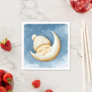 Cozy Knit Nap Cresent Moon Napkin