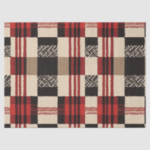 Cozy Knit Patchwork - Vintage Boho Autumn Style 2 Tissue Paper