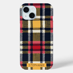 Cozy Knit Patchwork - Vintage Boho Autumn Style 3 iPhone 15 Case