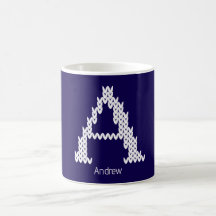 Cozy Knitted Alphabet Letter A