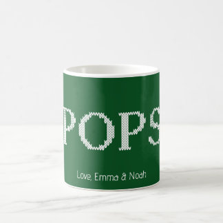 Cozy Knitted PAPA Christmas Coffee Mug