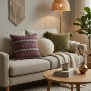 Cozy Knitted Pattern Decorative Pillow