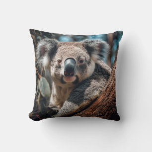 Cozy Koala: Australian Wildlife Throw Pillow