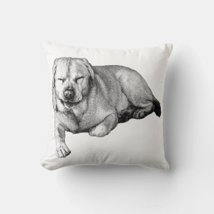 Cozy Lab For the Sofa Throw Pillow