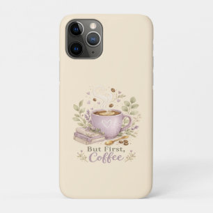 Cozy Lavender Watercolor Coffee iPhone 11 Pro Case