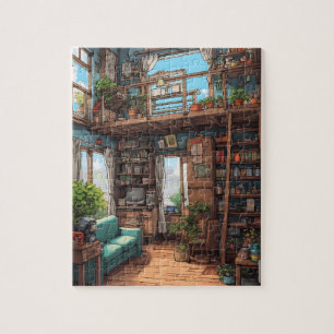 Cozy Library Jigsaw Puzzle