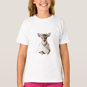 Cozy Little Fawn Kids T-Shirt