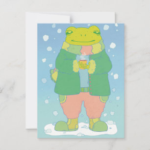Cozy Little Frog Postcard
