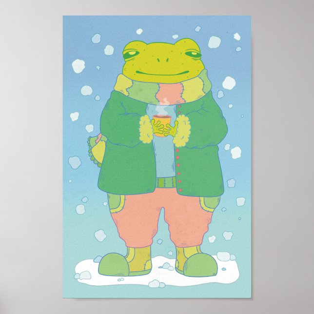 Cozy Little Frog Poster (Front)