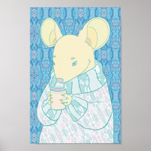 Cozy Little Rat Poster