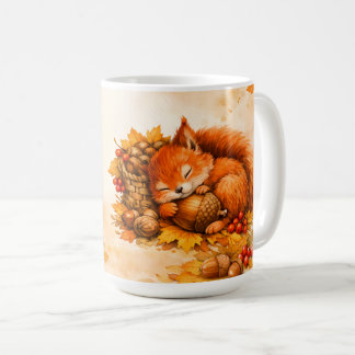 Cozy Little Things Personalized Sleeping Squirrel Coffee Mug