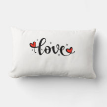Cozy LOVE Throw Pillow – Perfect for Valentine's D