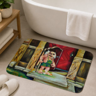 Cozy Magical Whimsical Scandinavian Troll Bath Mat