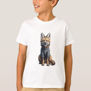 Cozy Maned Wolf Puppy Kids T-Shirt