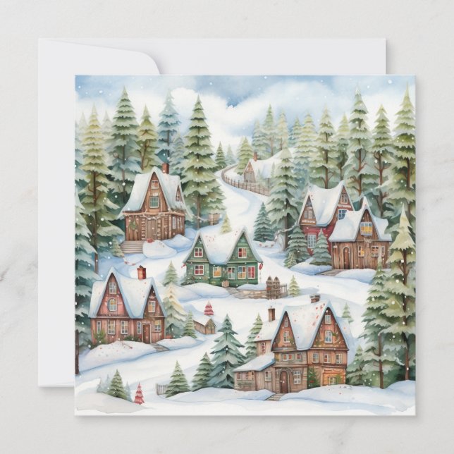 Cozy Merry Christmas Card (Front)