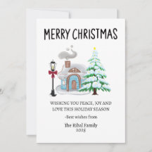 Cozy Merry Christmas Card