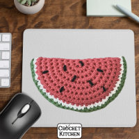 Cozy Minimal Grandma Vibe Crochet Watermelon Fruit
