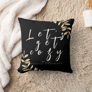 Cozy Modern Black  Pillow
