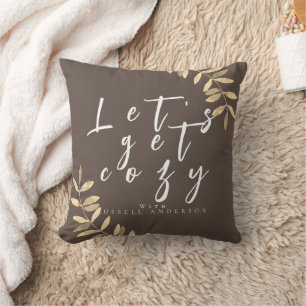 Cozy Modern Brown Pillow
