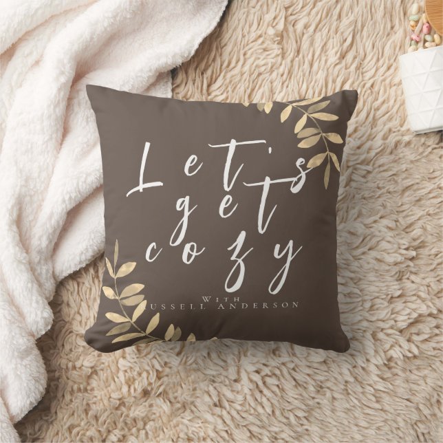 Cozy Modern Brown Pillow (Blanket)