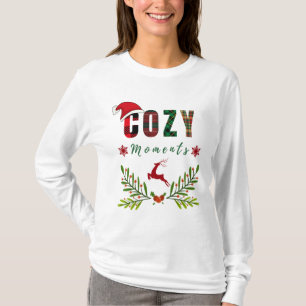 Cozy Moments Christmas Festive Reindeer Design T-Shirt