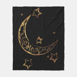 Cozy Moon n' Back Fleece Blanket