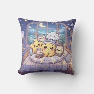 Cozy Moon Star Friends Pillow