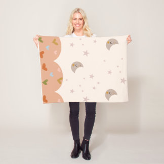 Cozy Moonlit Dreams Fleece Blanket