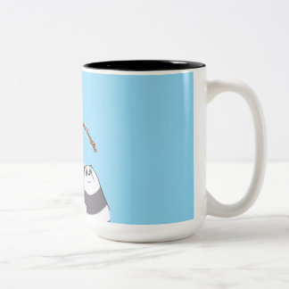 “Cozy Morning Quote Mug” Two-Tone Coffee Mug