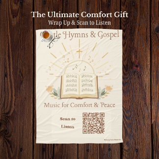 Cozy Music Therapy QR Code Blanket - Classic Hymns