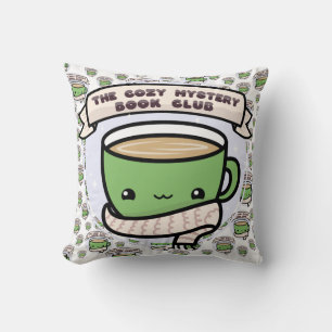 Cozy Mystery Book Club   MoriarTEA Throw Pillow