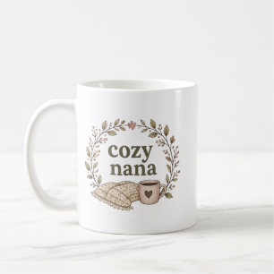Cozy Nana's Kitchen Boho Floral Design Cute Gift Coffee Mug