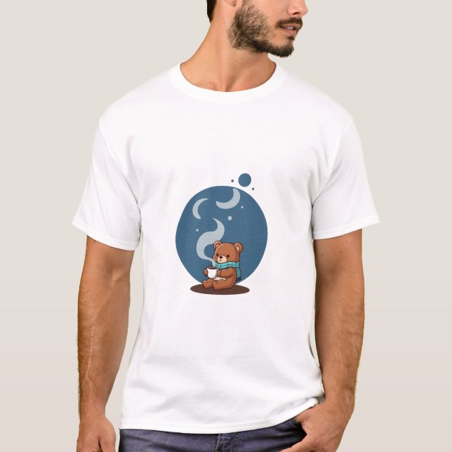 Cozy Night Bear T-Shirt (Front)