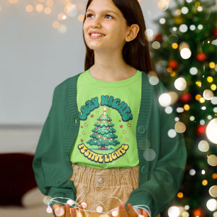 Cozy Nights, Festive Lights Christmas Tree T-Shirt