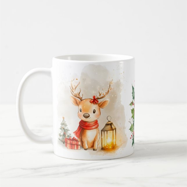Cozy Nights Reindeer Recipe Mug (Gauche)