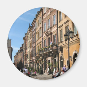 Cozy Old Town in Warsaw Magnet