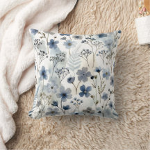 Cozy Organic Blue Forget-Me-Not Floral Design