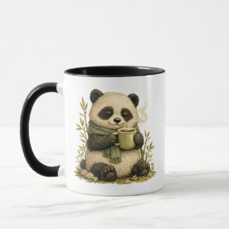 Cozy Panda Coffee Mug | Cute Whimsical Woodland 