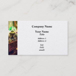 Cozy Parlour with Flower Petal Lamp Business Card