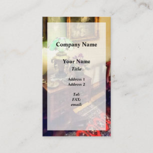 Cozy Parlour with Flower Petal Lamp Business Card